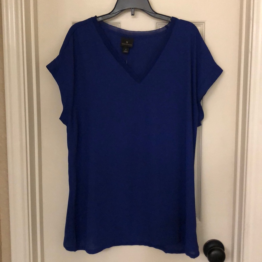 Worthington blue blouse